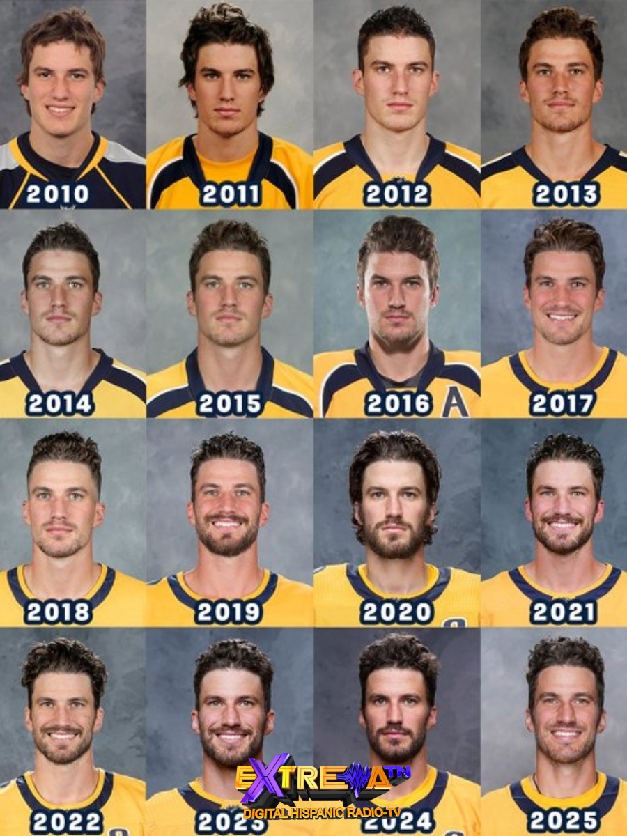 Evolución de Steven Stamkos con los Nashville Predators desde 2010 hasta 2025.