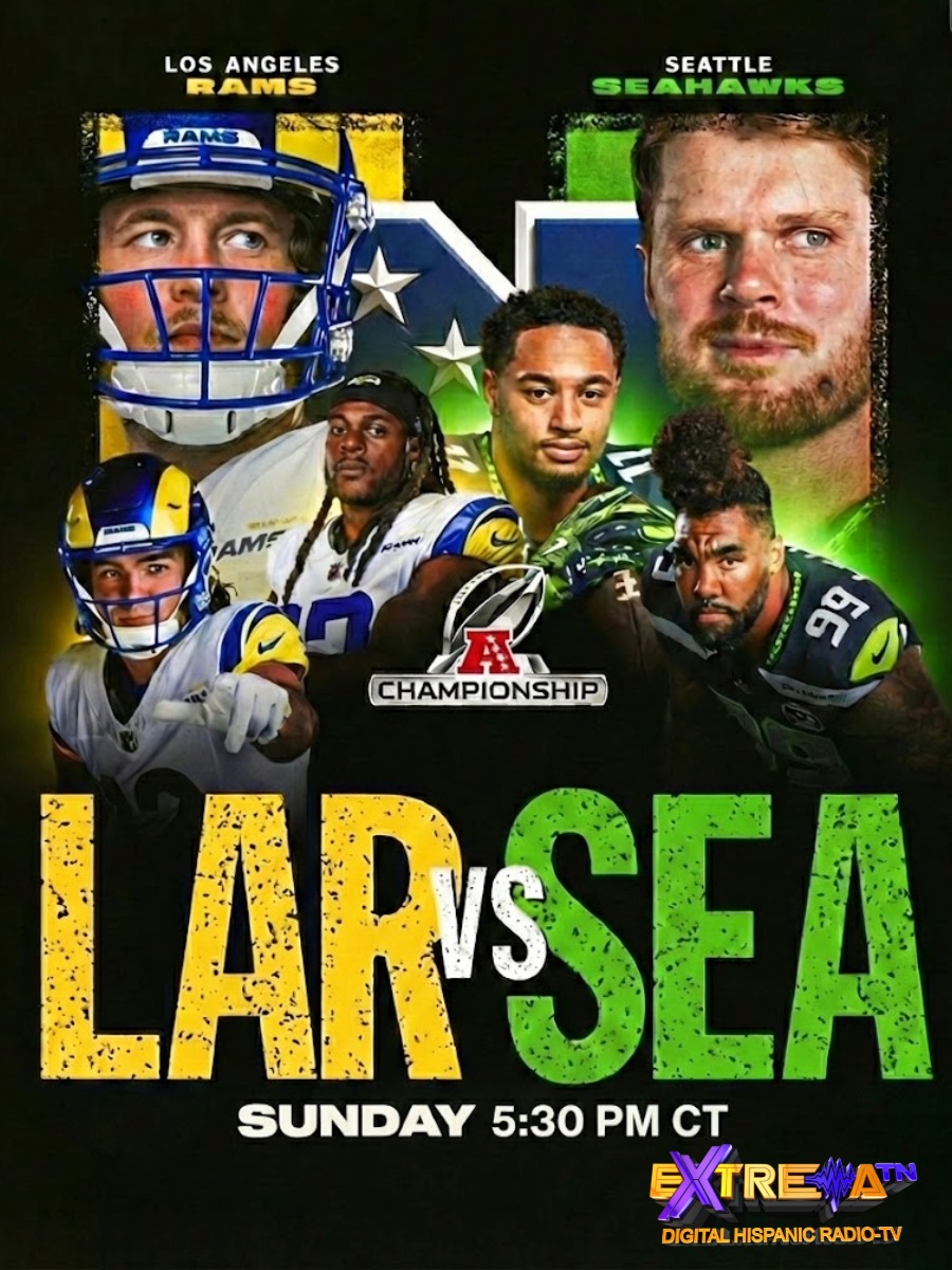 Protagonistas de la Final de la NFC 2026 entre Los Angeles Rams y Seattle Seahawks.