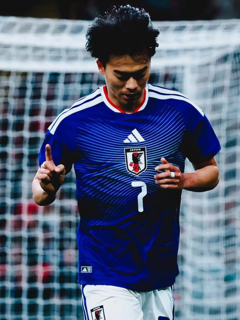 Kaoru Mitoma con la Selección de Japón en Nashville de cara al Mundial 2026