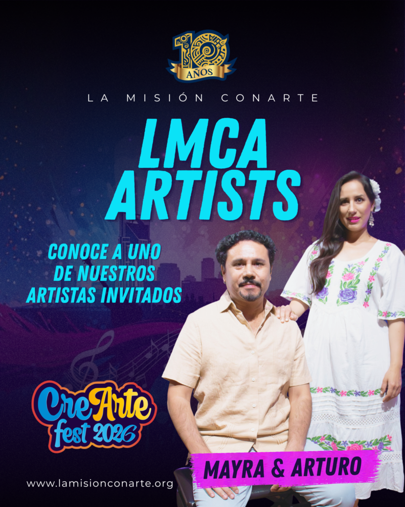 Mayra González y Arturo Palafox, artistas invitados de CreArte Fest 2026 en Nashville
