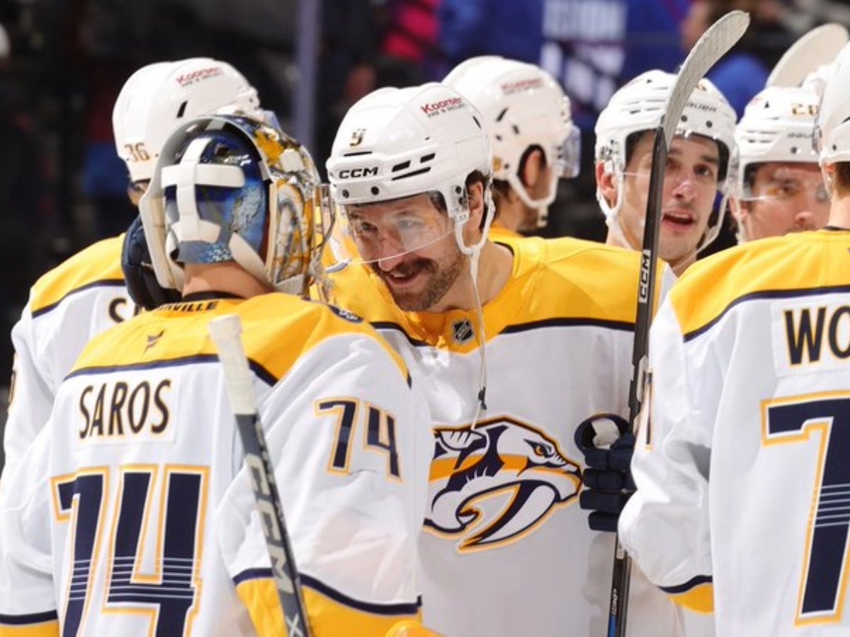 Juuse Saros y Roman Josi lideran la celebración del Nashville Predators tras victoria 7-3 sobre Colorado Avalanche