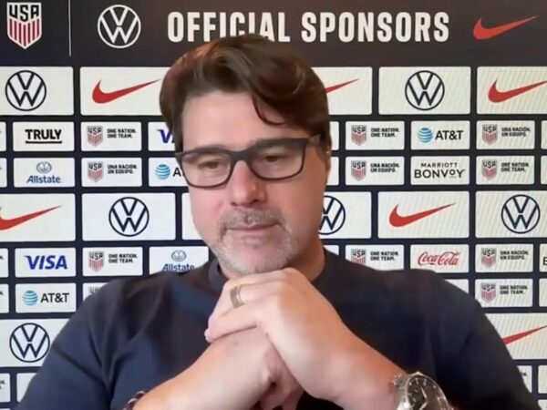 Mauricio Pochettino en conferencia de prensa del USMNT al anunciar la convocatoria de 27 jugadores para los amistosos ante Bélgica y Portugal rumbo a la Copa del Mundo 2026