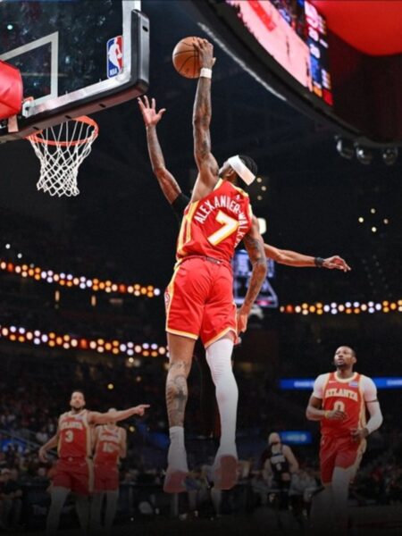 Jugadores de los Atlanta Hawks dominan la duela ante Memphis Grizzlies NBA en el State Farm Arena