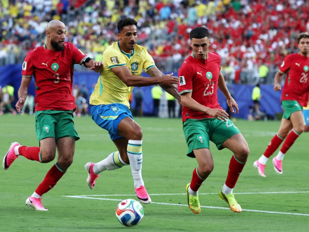 Danilo Luiz da Silva en acción ante Marruecos en el Mundial 2026